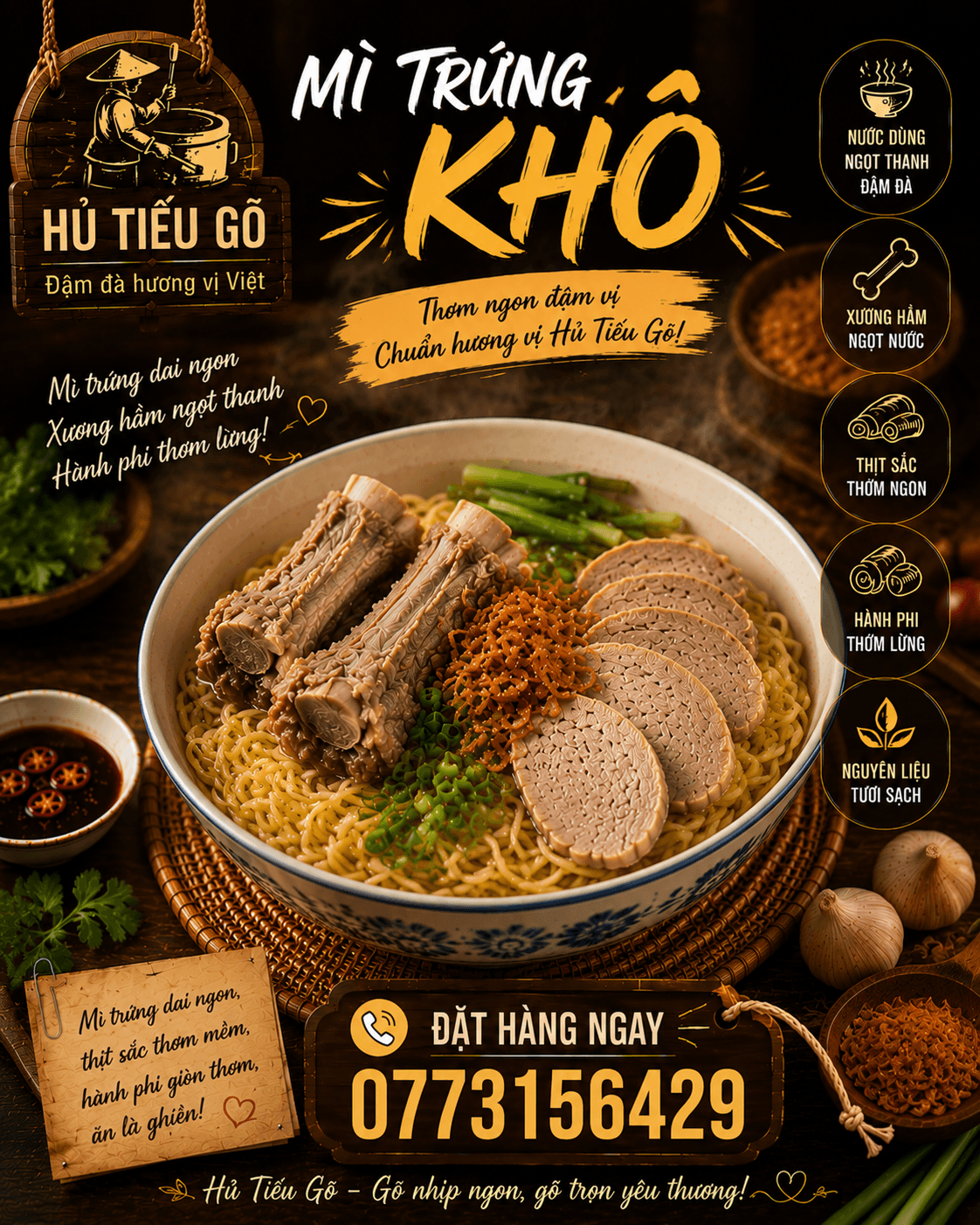 Mì Trứng Khô