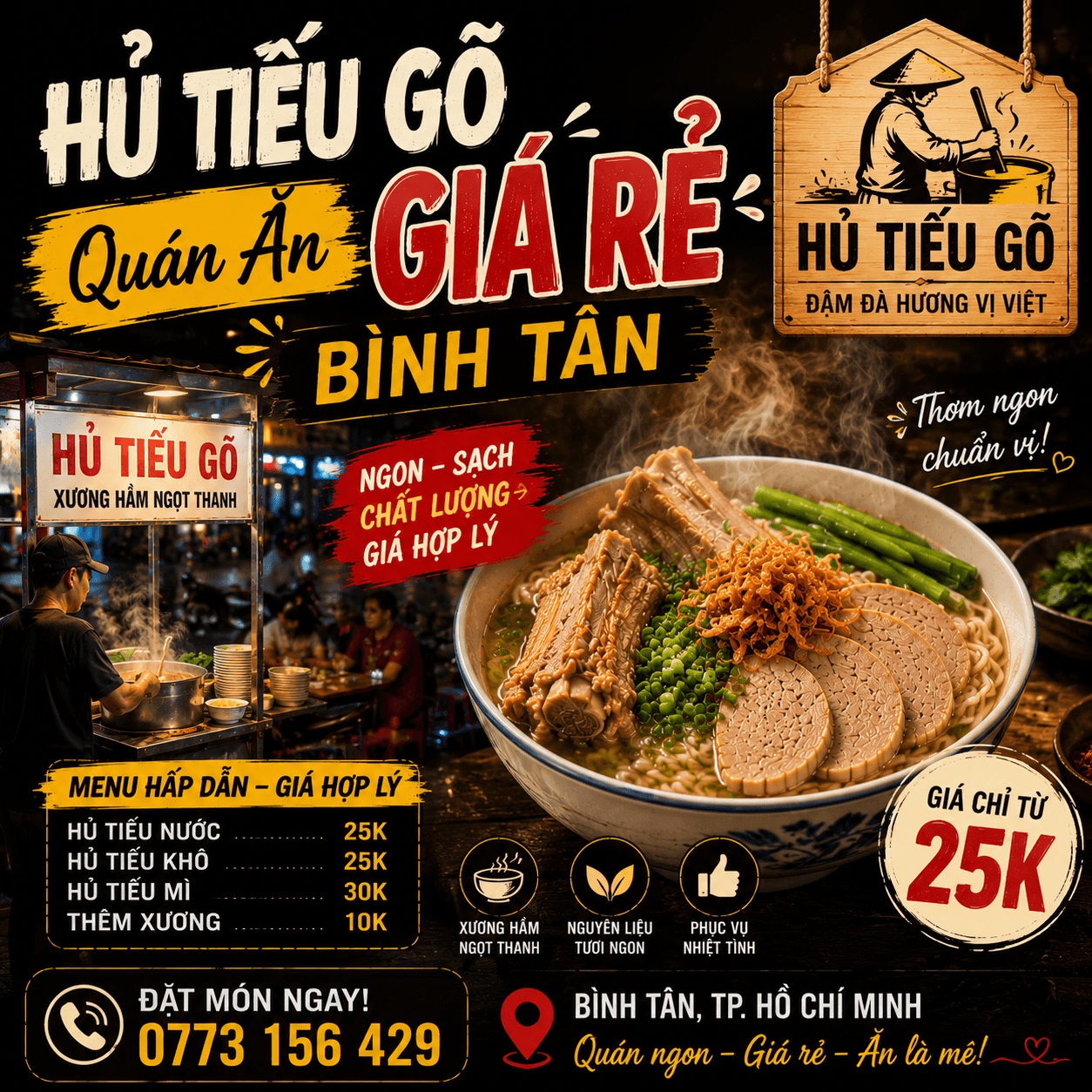 quán ăn giá rẻ Bình Tân